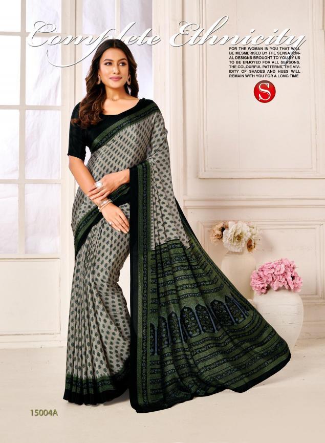 Sushma Dynamic catalog fab india sarees with printed blouse