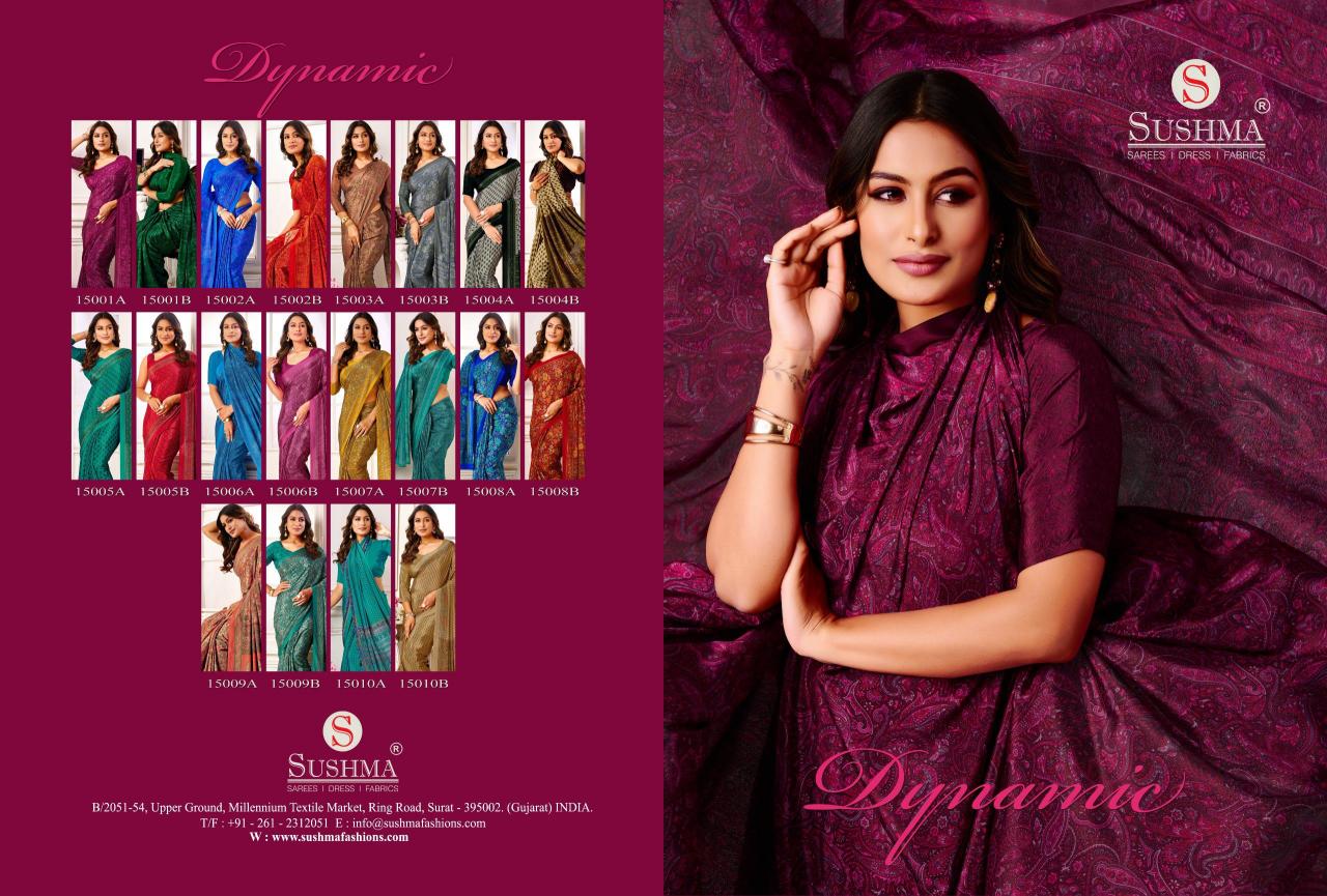 Sushma Dynamic catalog fab india sarees with printed blouse
