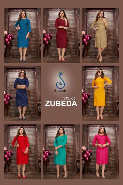 Suvesh Zubeda Vol 5 Catalog arihant kurtis catalogue