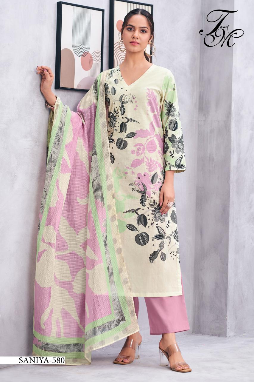 T&M Sanya Catalog unstitched salwar kameez wholesalers uk