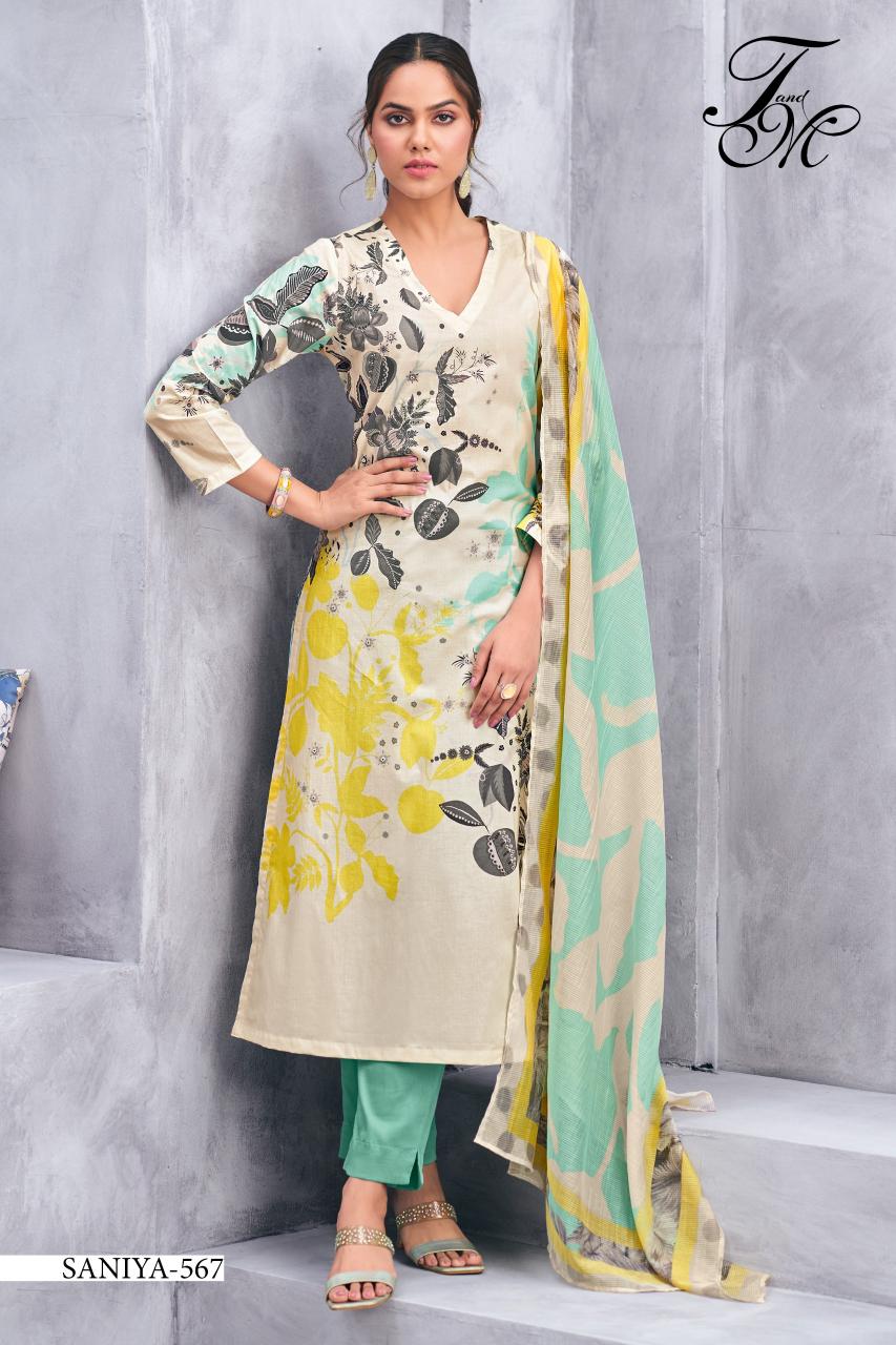 T&M Sanya Catalog unstitched salwar kameez wholesalers uk