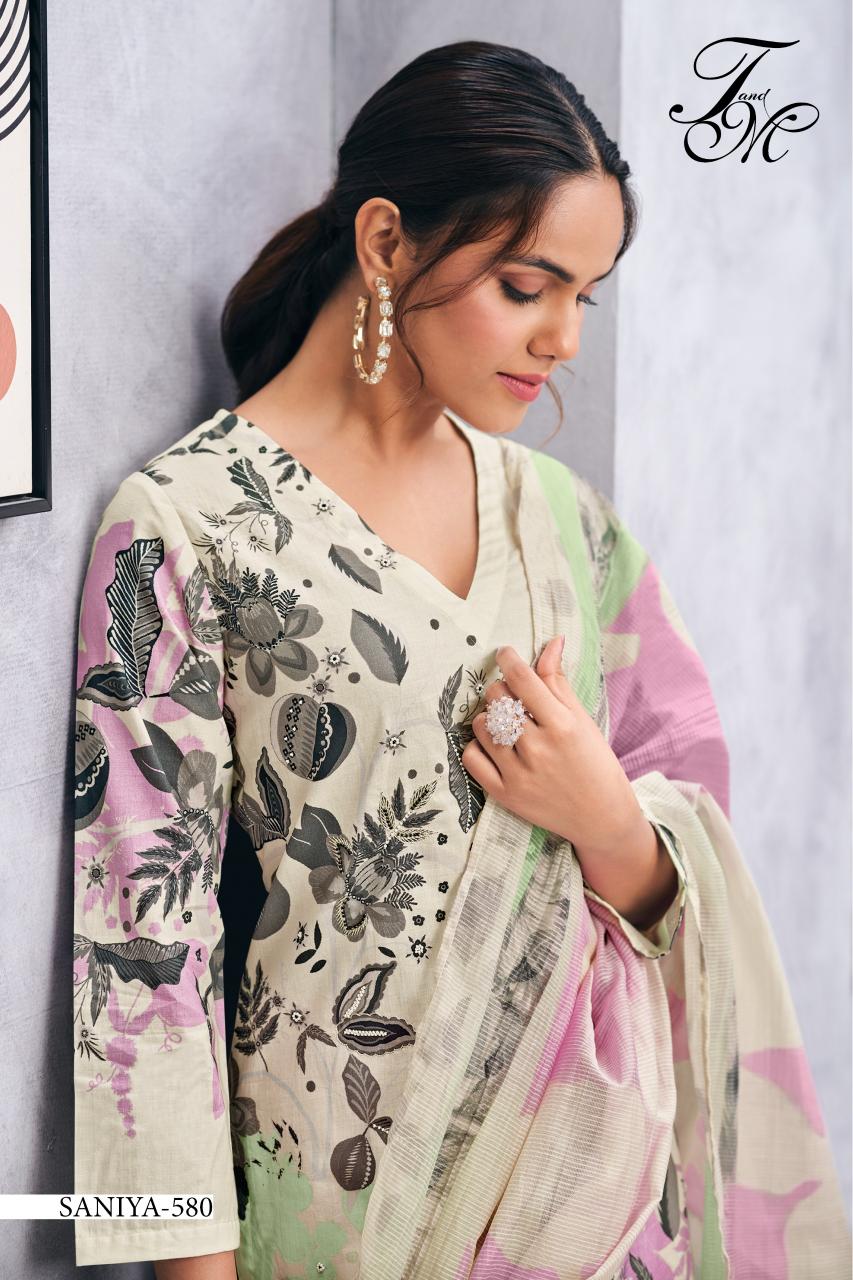 T&M Sanya Catalog unstitched salwar kameez wholesalers uk