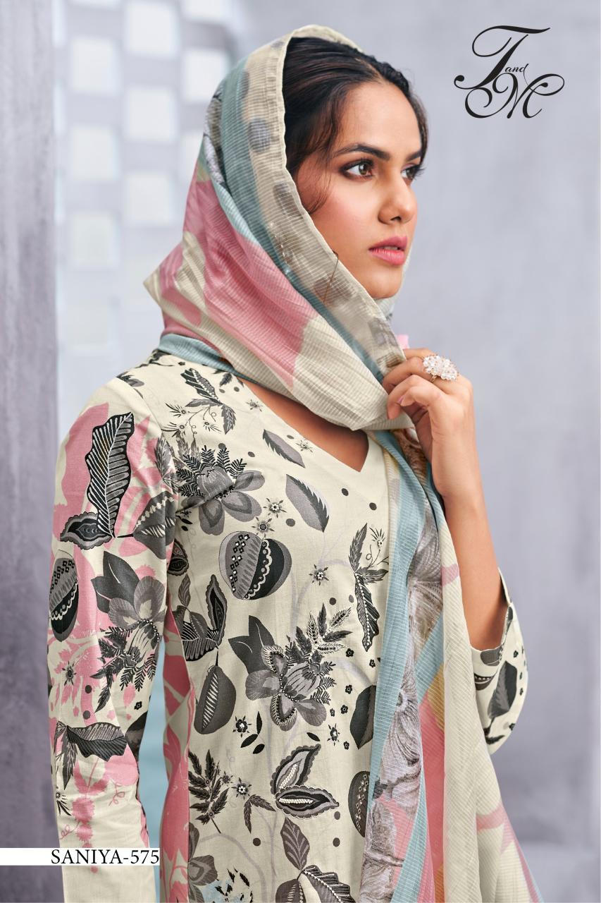 T&M Sanya Catalog unstitched salwar kameez wholesalers uk