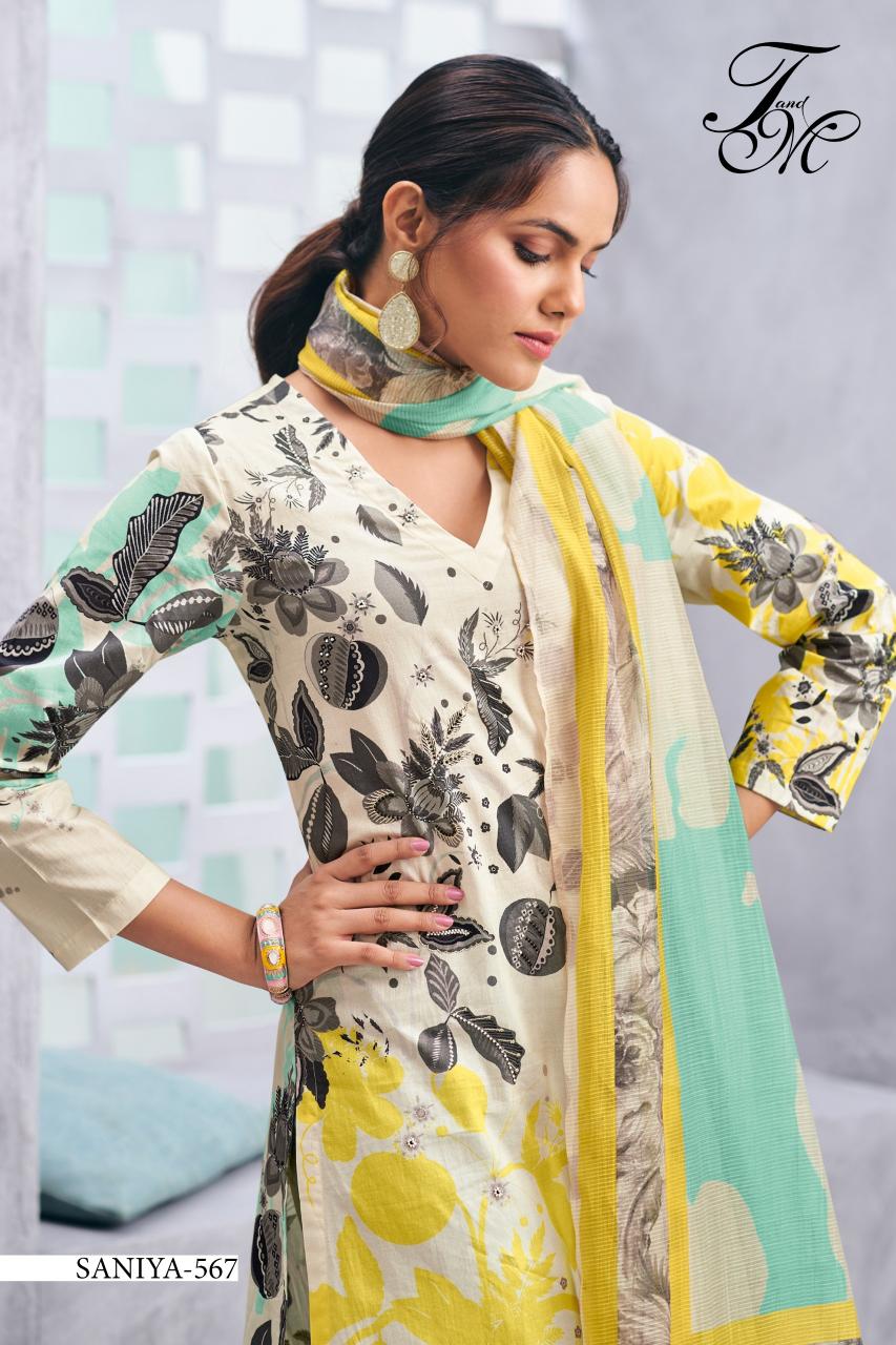 T&M Sanya Catalog unstitched salwar kameez wholesalers uk
