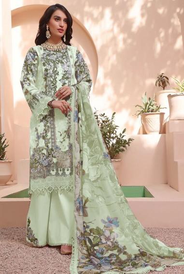 Taj 419 And 543 catalog Cotton Dupatta pakistani unstitched suits online