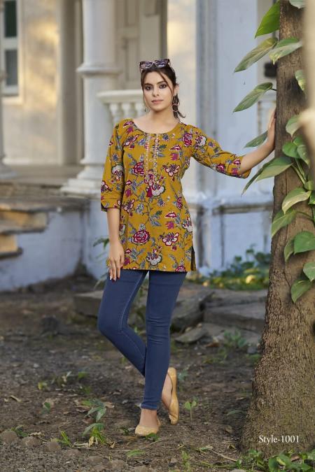 Tips & Tops Cotton Candy Vol 4 Catalog short kurti design catalogue