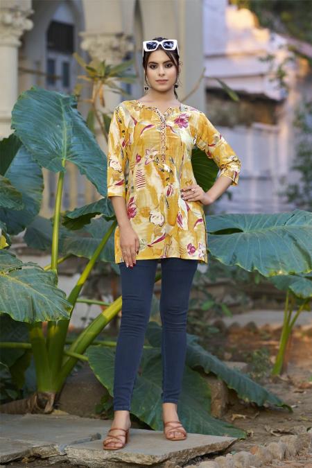 Tips & Tops Cotton Candy Vol 4 Catalog short kurti design catalogue
