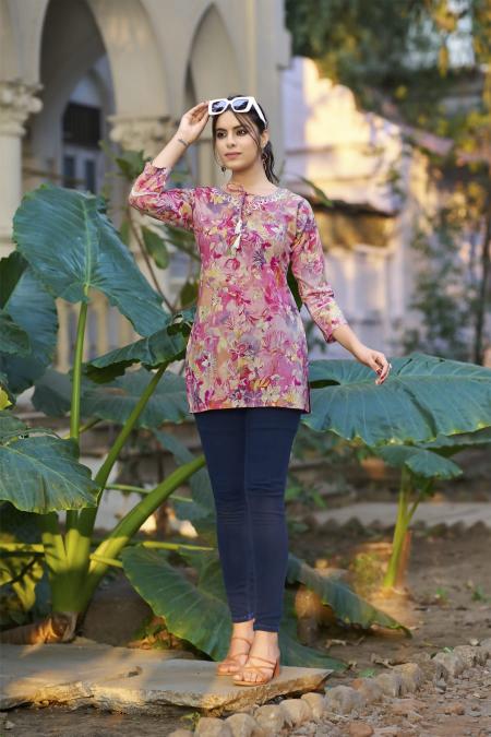 Tips & Tops Cotton Candy Vol 4 Catalog short kurti design catalogue