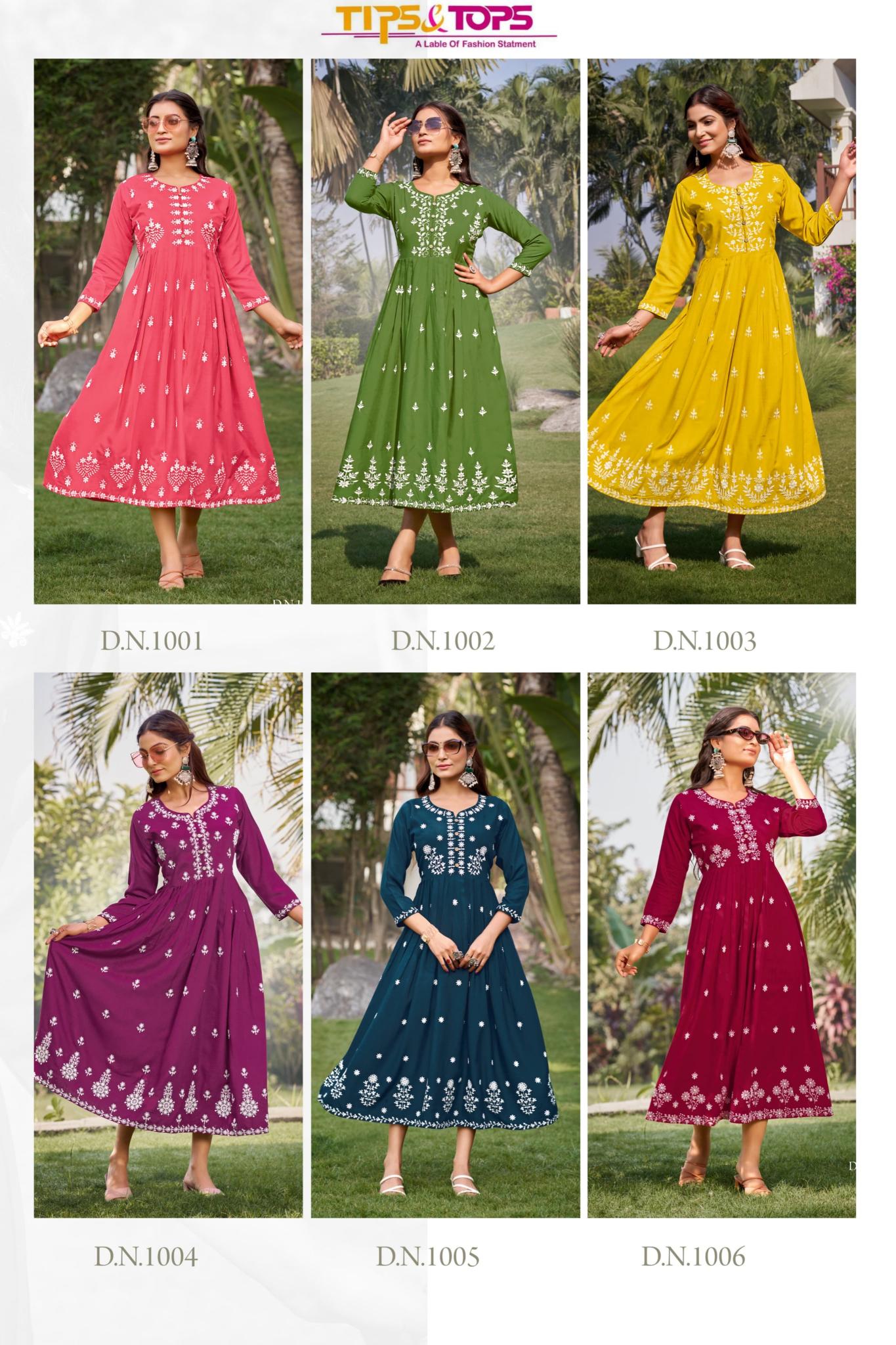 Tips & Tops Lakhnavi Vol 3 Catalog skc kurti catalogue