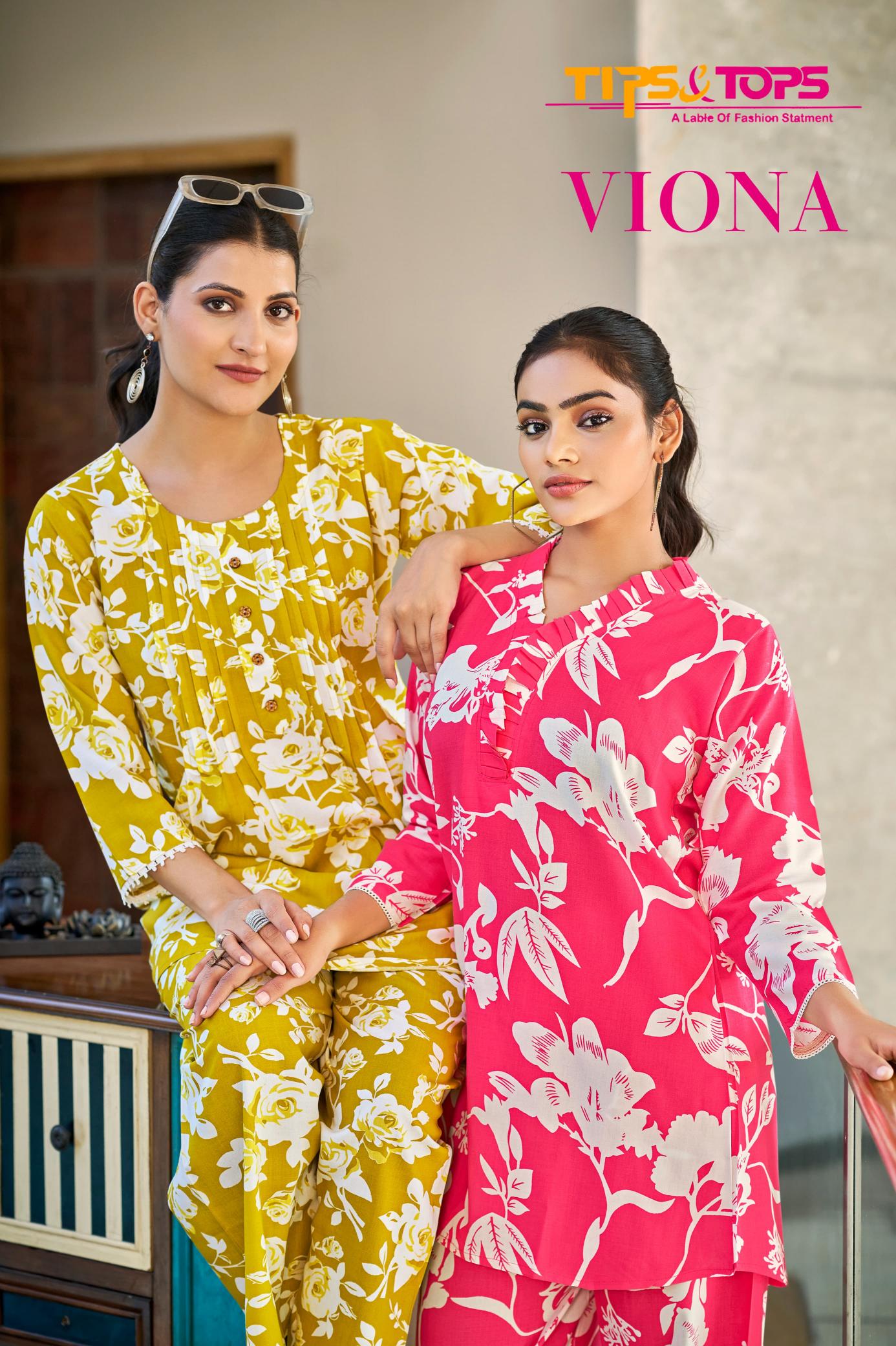 Tips & Tops Viona Catalog womens ethnic co ord set