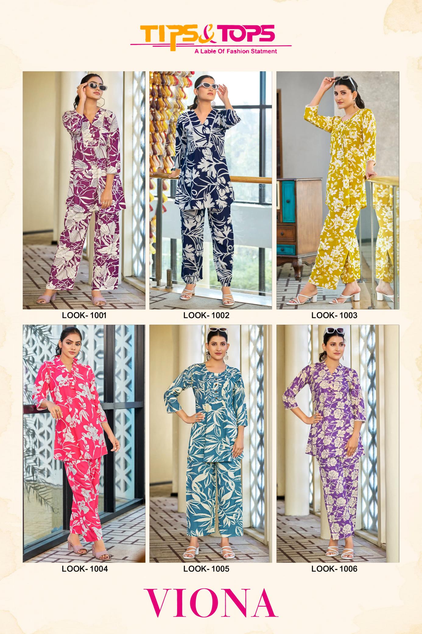 Tips & Tops Viona Catalog womens ethnic co ord set