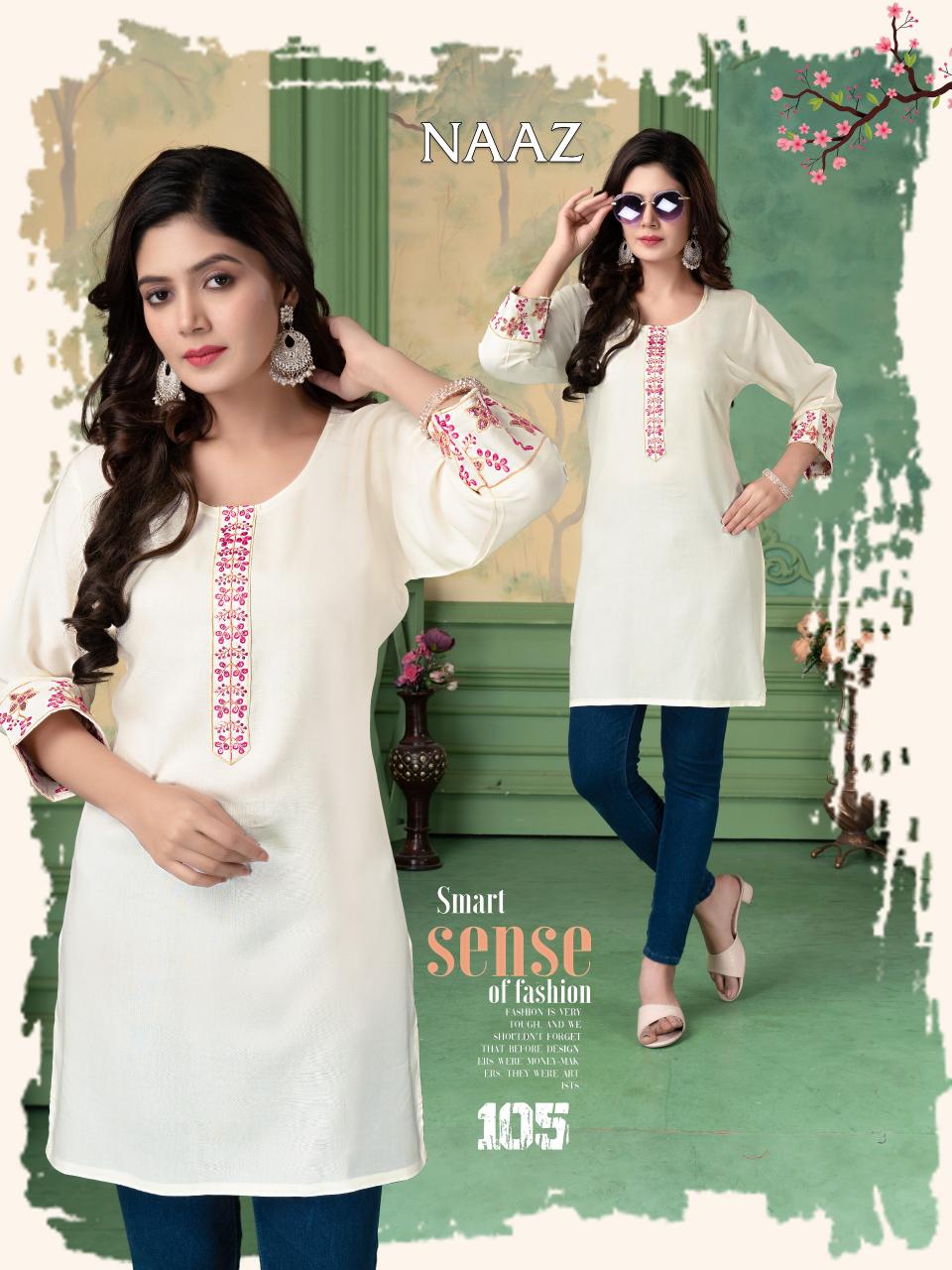 Trendy Naaz catalog wholesale kurti manufacturers with my brand name