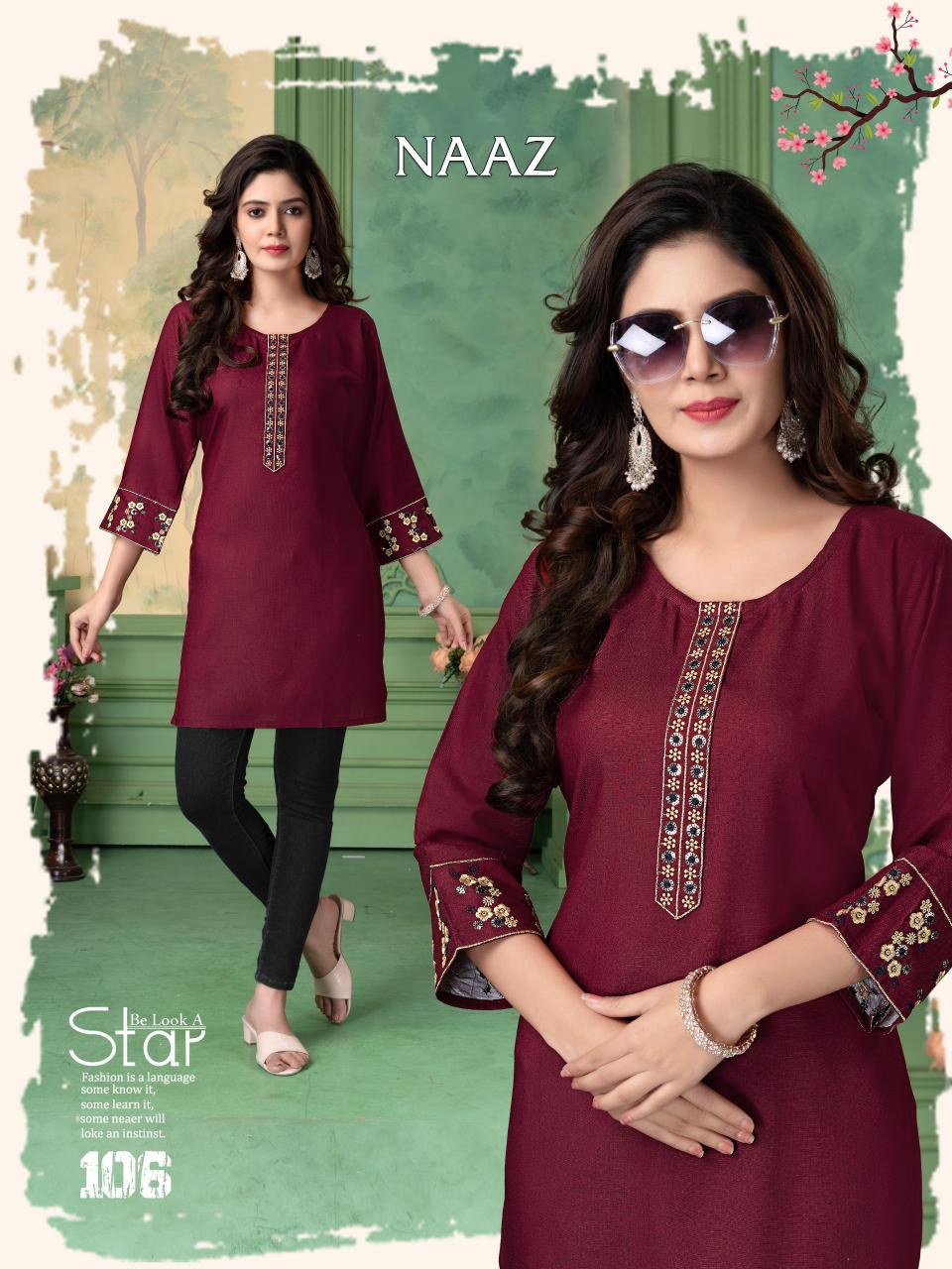 Trendy Naaz catalog wholesale kurti manufacturers with my brand name