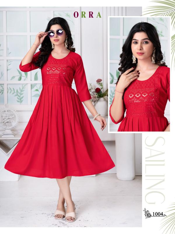 Trendy Orra Catalog kurtis manufacturer wholesaler mumbai