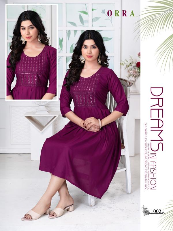Trendy Orra Catalog kurtis manufacturer wholesaler mumbai