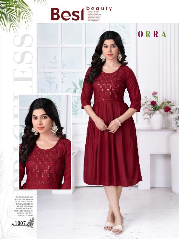 Trendy Orra Catalog kurtis manufacturer wholesaler mumbai