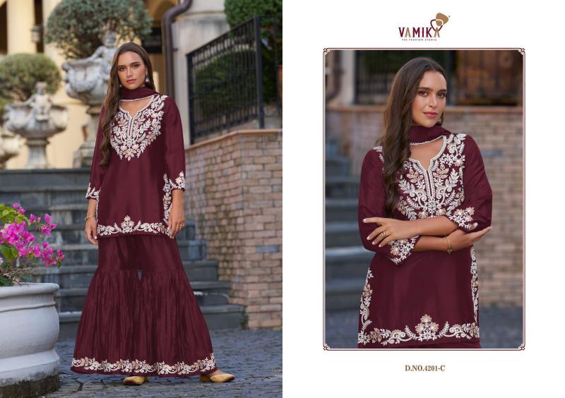 Vamika Anamika Vol 1 (D.NO.4201A To 4201E) Catalog wholesale catalogue salwar kameez