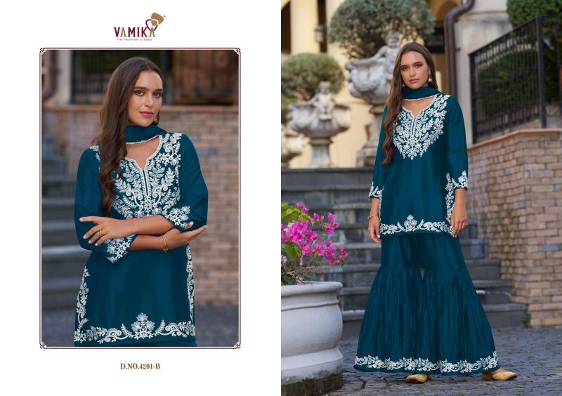 Vamika Anamika Vol 1 (D.NO.4201A To 4201E) Catalog wholesale catalogue salwar kameez