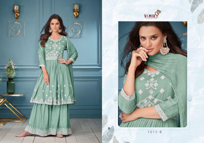 Vamika Lakhnavi Vol 3 (D.NO.1015A To 1015E) Catalog real kurti catalogue