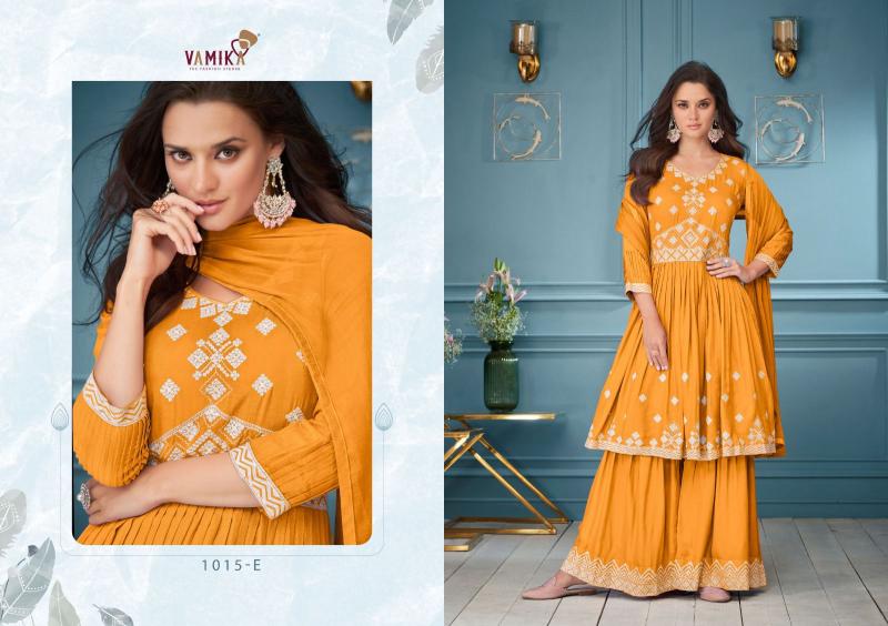 Vamika Lakhnavi Vol 3 (D.NO.1015A To 1015E) Catalog real kurti catalogue