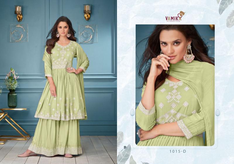 Vamika Lakhnavi Vol 3 (D.NO.1015A To 1015E) Catalog real kurti catalogue