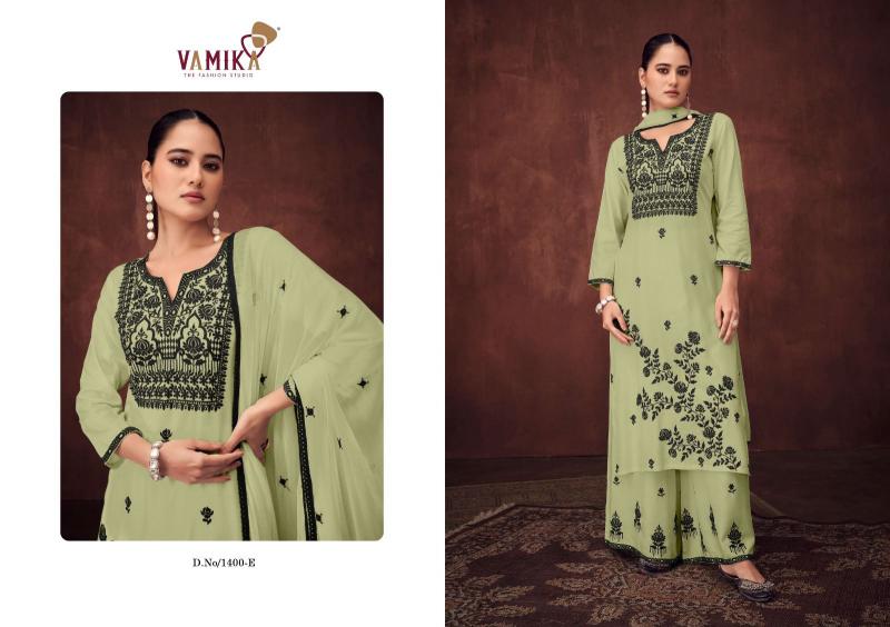 Vamika Mulbeery Vol 2 (D.NO.1400A to 1400E) Catalog wholesale salwar kameez uk