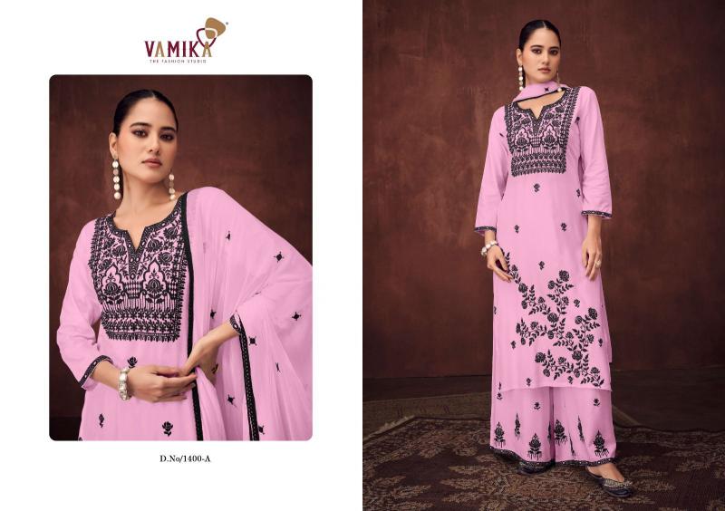 Vamika Mulbeery Vol 2 (D.NO.1400A to 1400E) Catalog wholesale salwar kameez uk