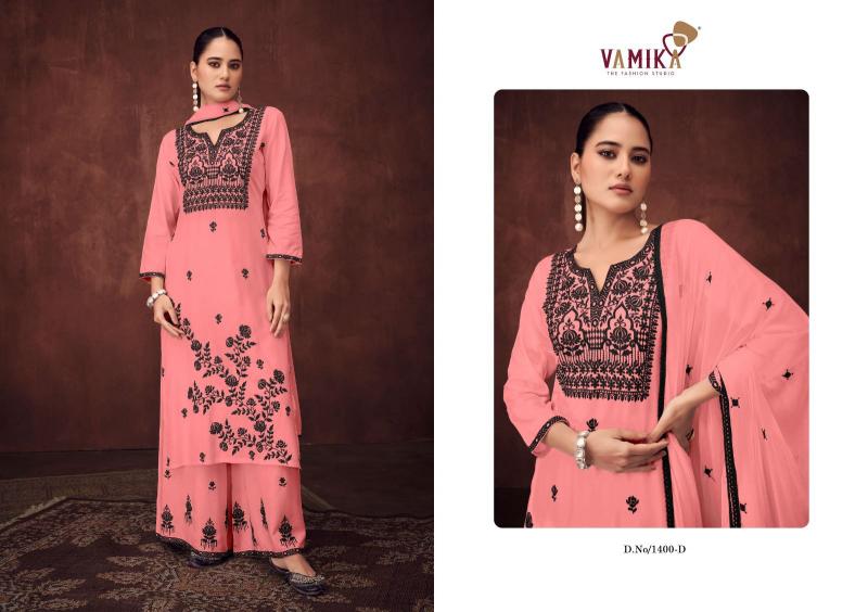 Vamika Mulbeery Vol 2 (D.NO.1400A to 1400E) Catalog wholesale salwar kameez uk