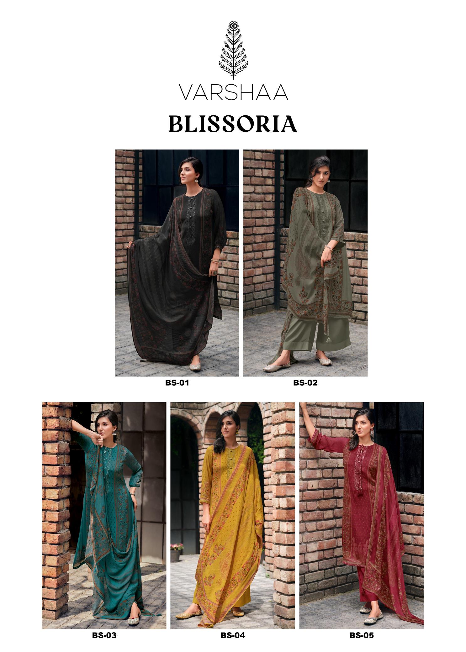 Varsha Blissoria Catalog tulsi salwar kameez wholesalers
