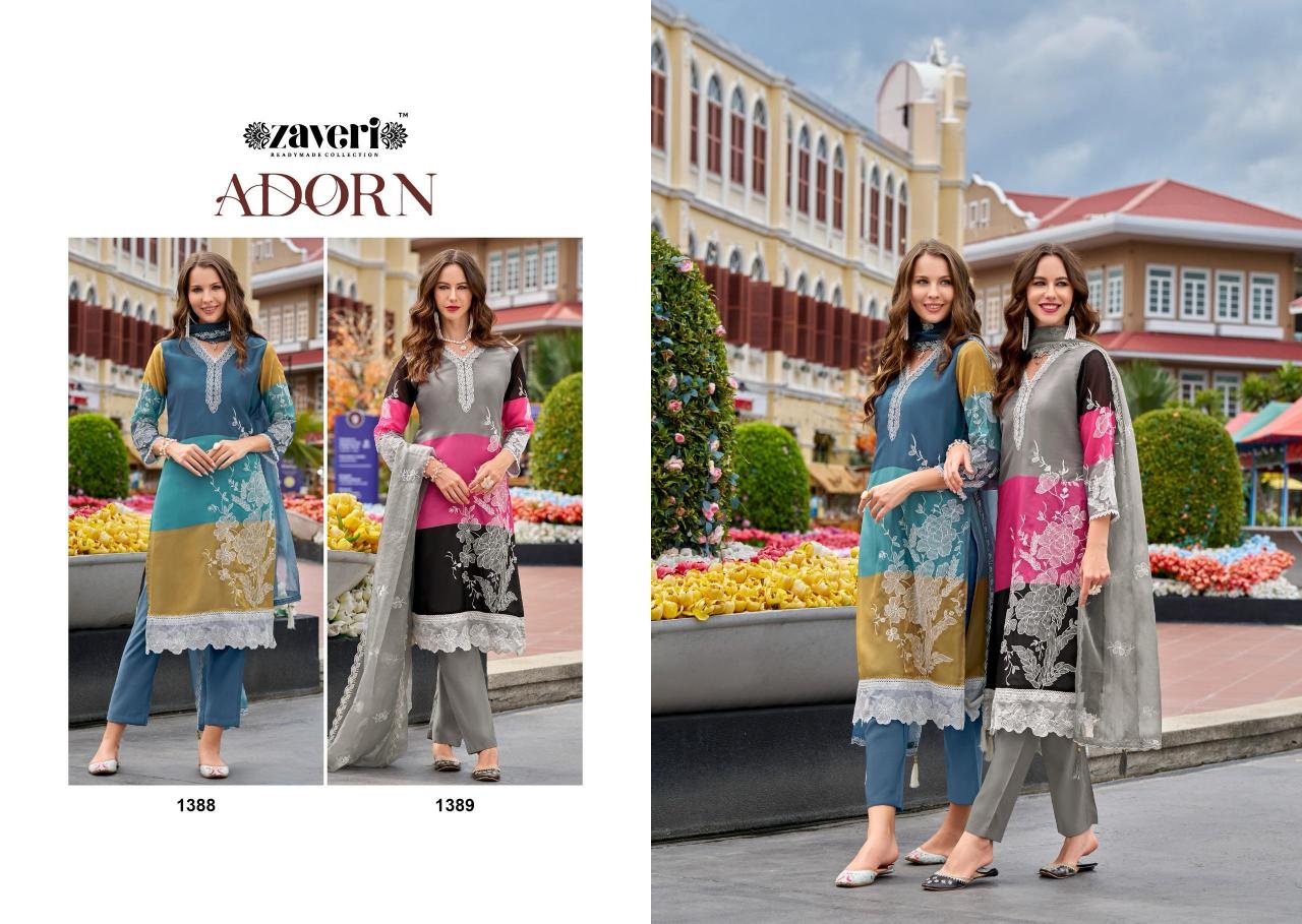 Zaveri Adorn Catalog readymade salwar kameez wholesale