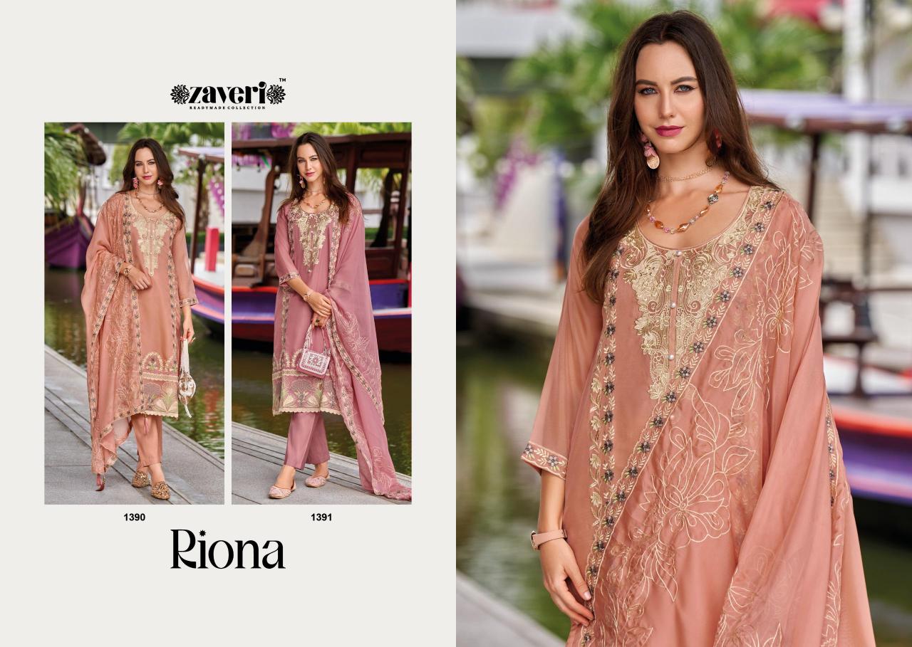 Zaveri Riona Catalog ready made salwar kameez wholesale
