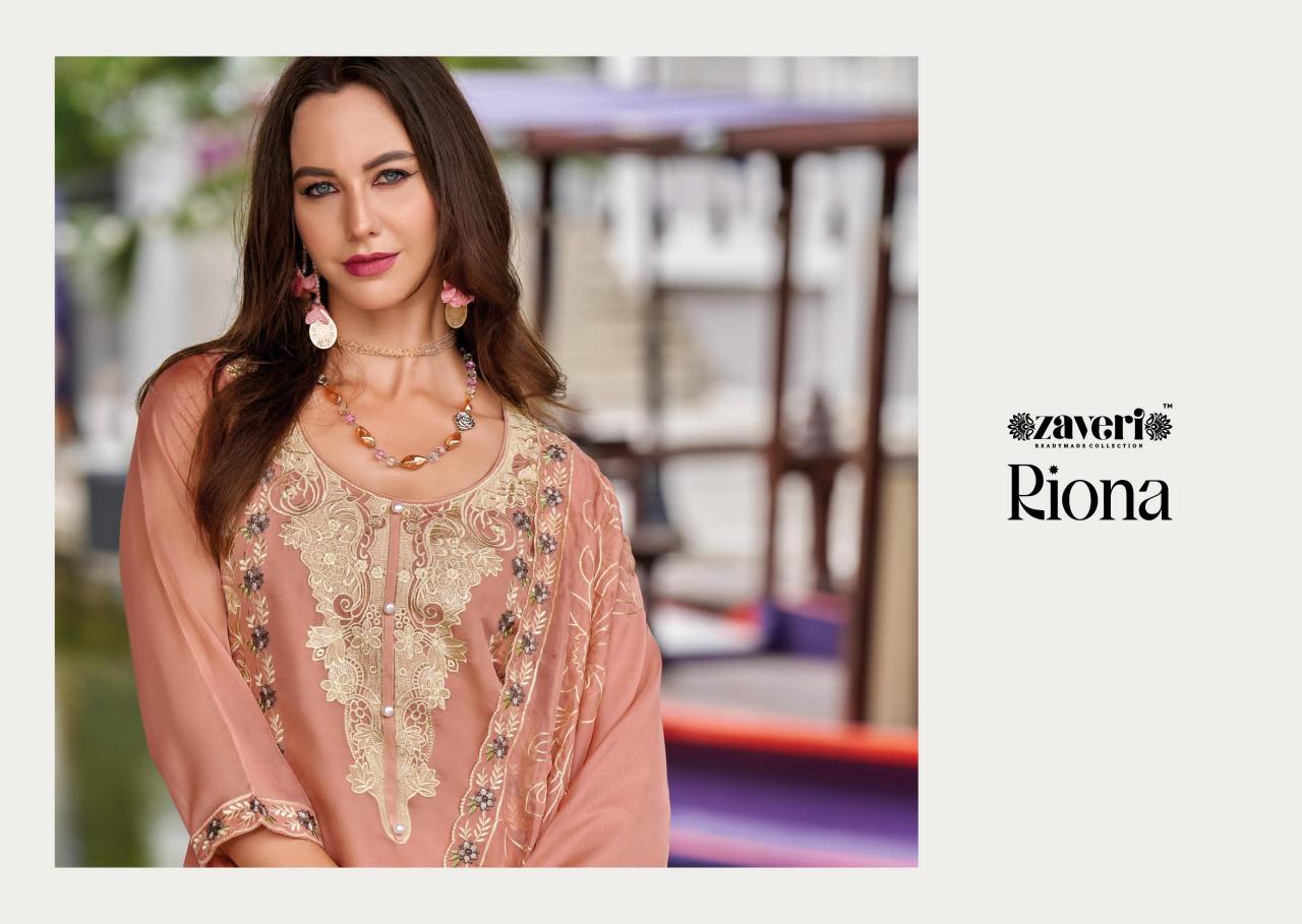 Zaveri Riona Catalog ready made salwar kameez wholesale