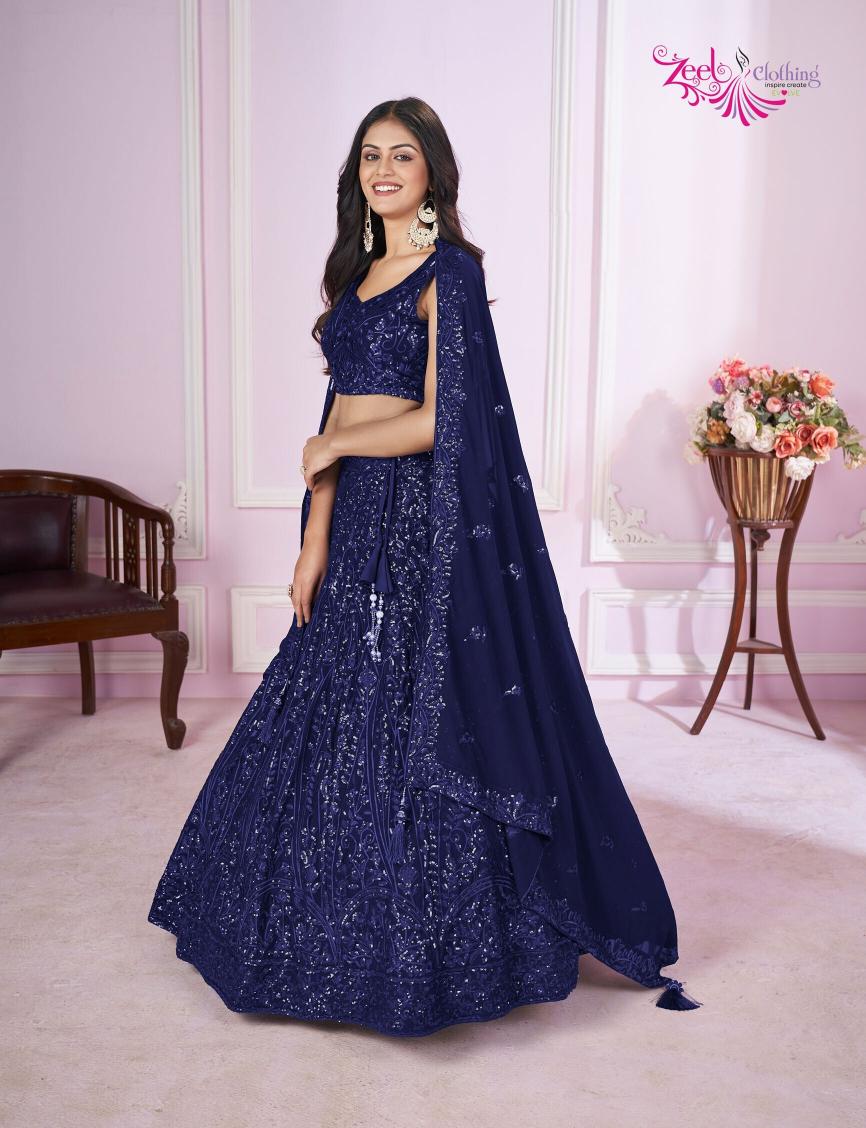 Zeel Clothing Vamika Catalog wholesale lehenga shop