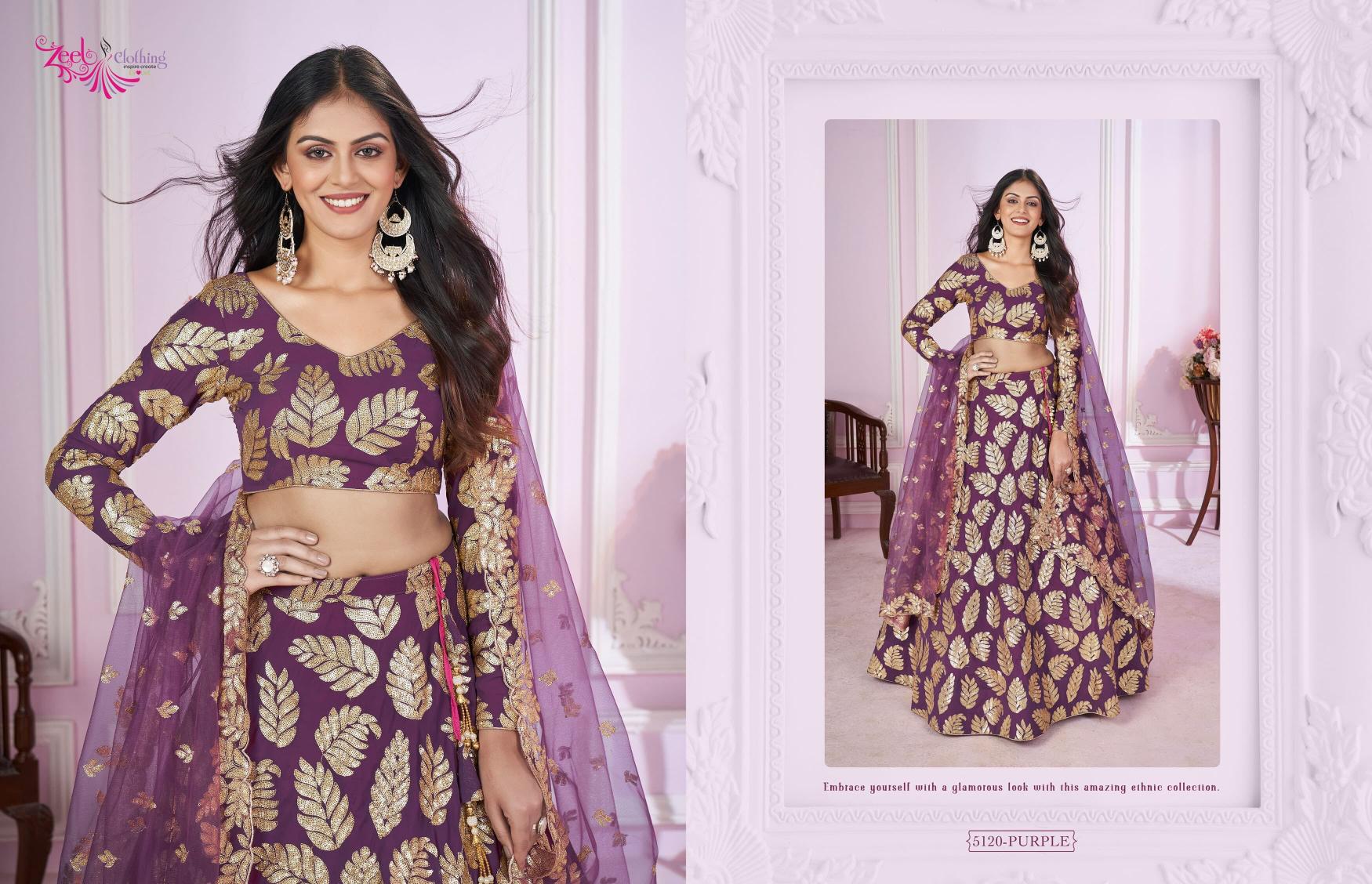 Zeel Clothing Vamika Catalog wholesale lehenga shop