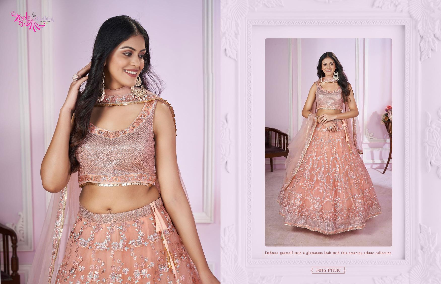 Zeel Clothing Vamika Catalog wholesale lehenga shop