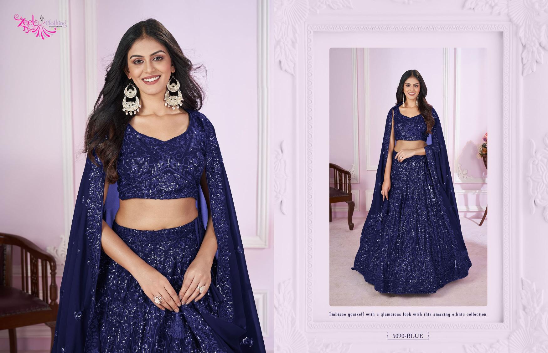 Zeel Clothing Vamika Catalog wholesale lehenga shop