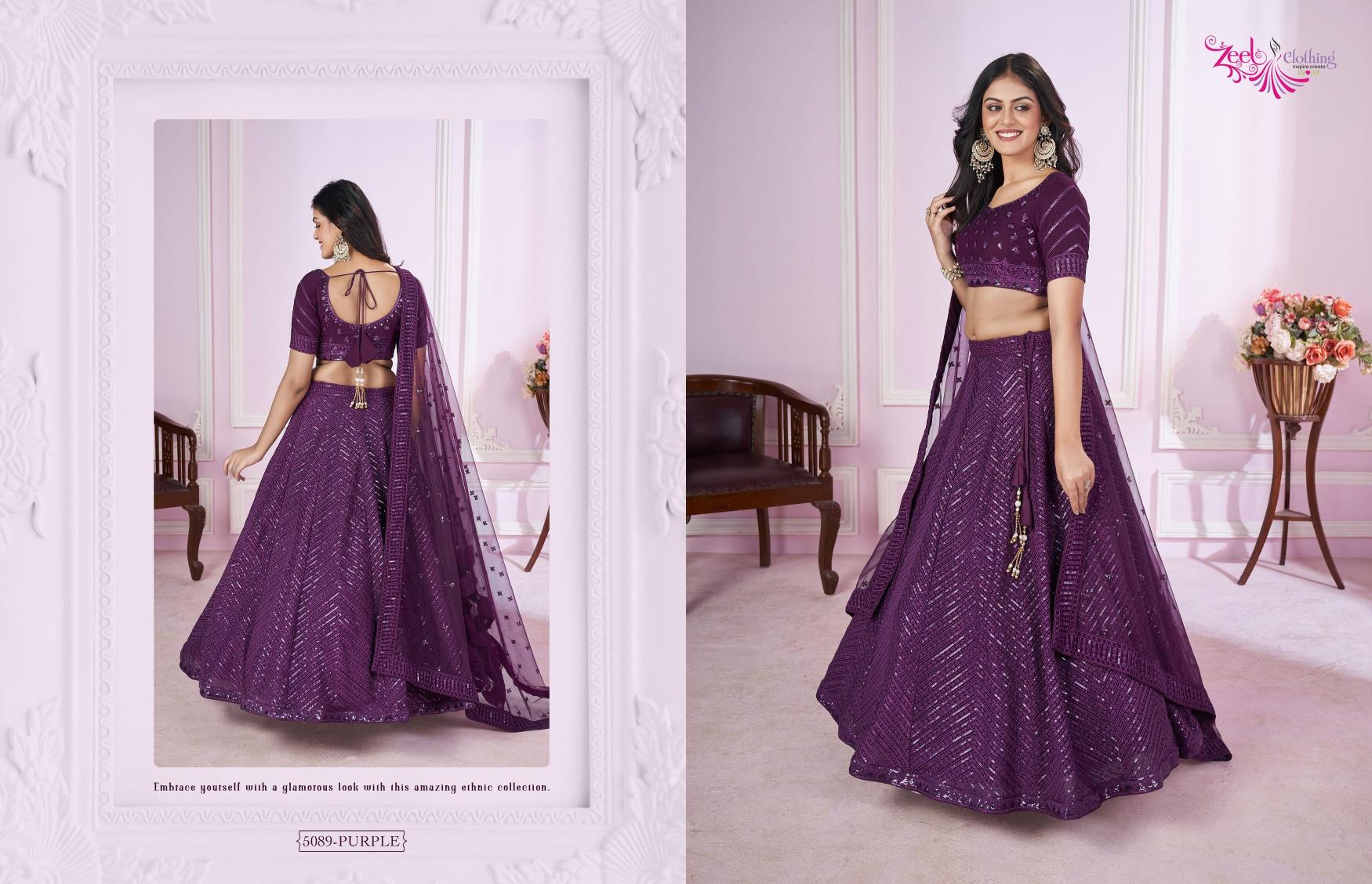 Zeel Clothing Vamika Catalog wholesale lehenga shop