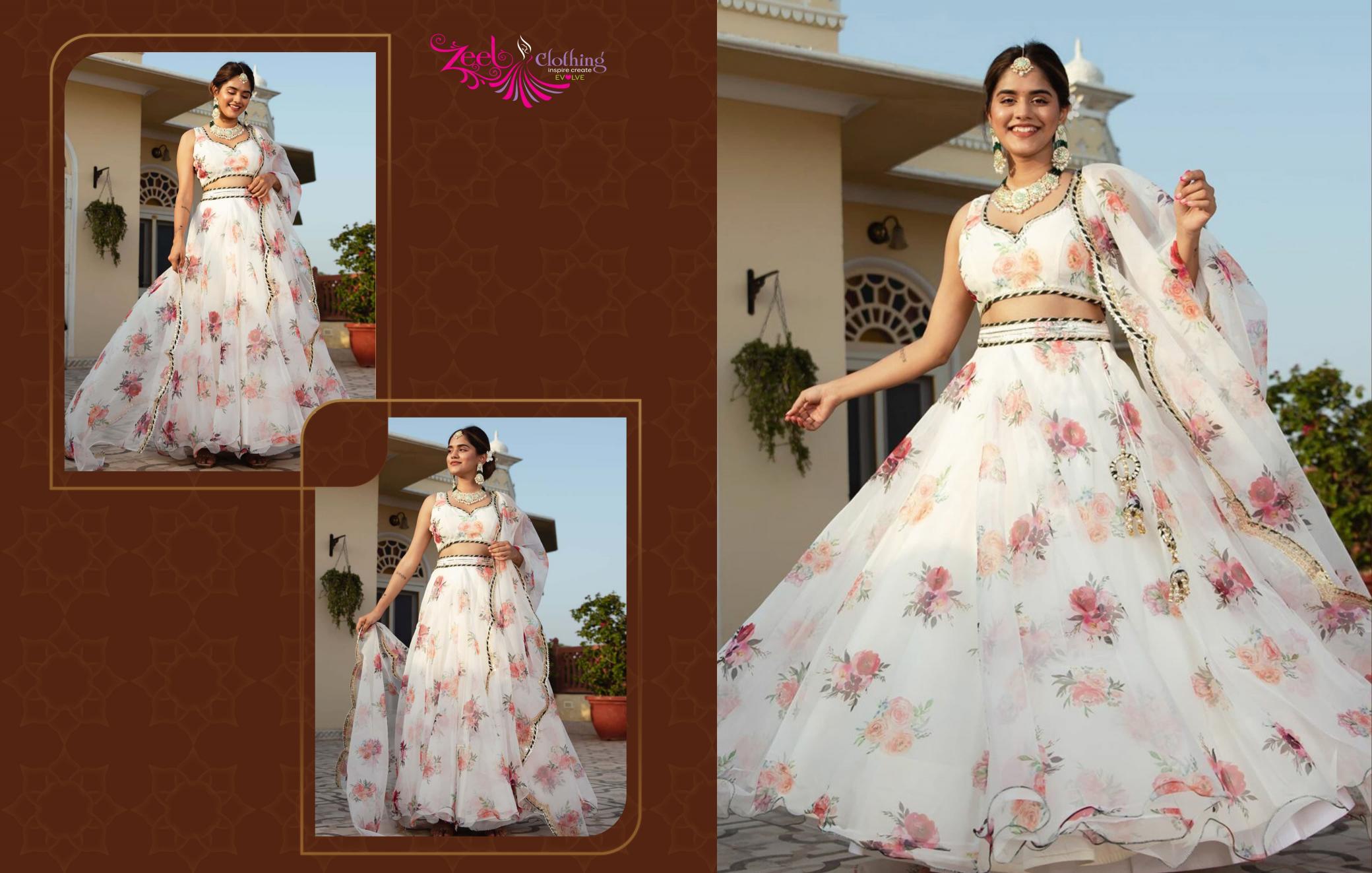 Zeel Clothing Volume 23 Catalog wholesale lehenga surat