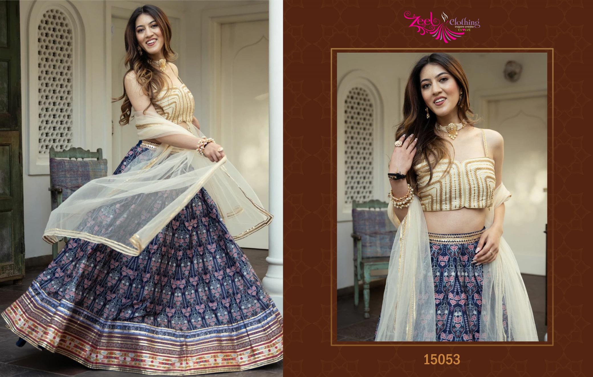Zeel Clothing Volume 23 Catalog wholesale lehenga surat