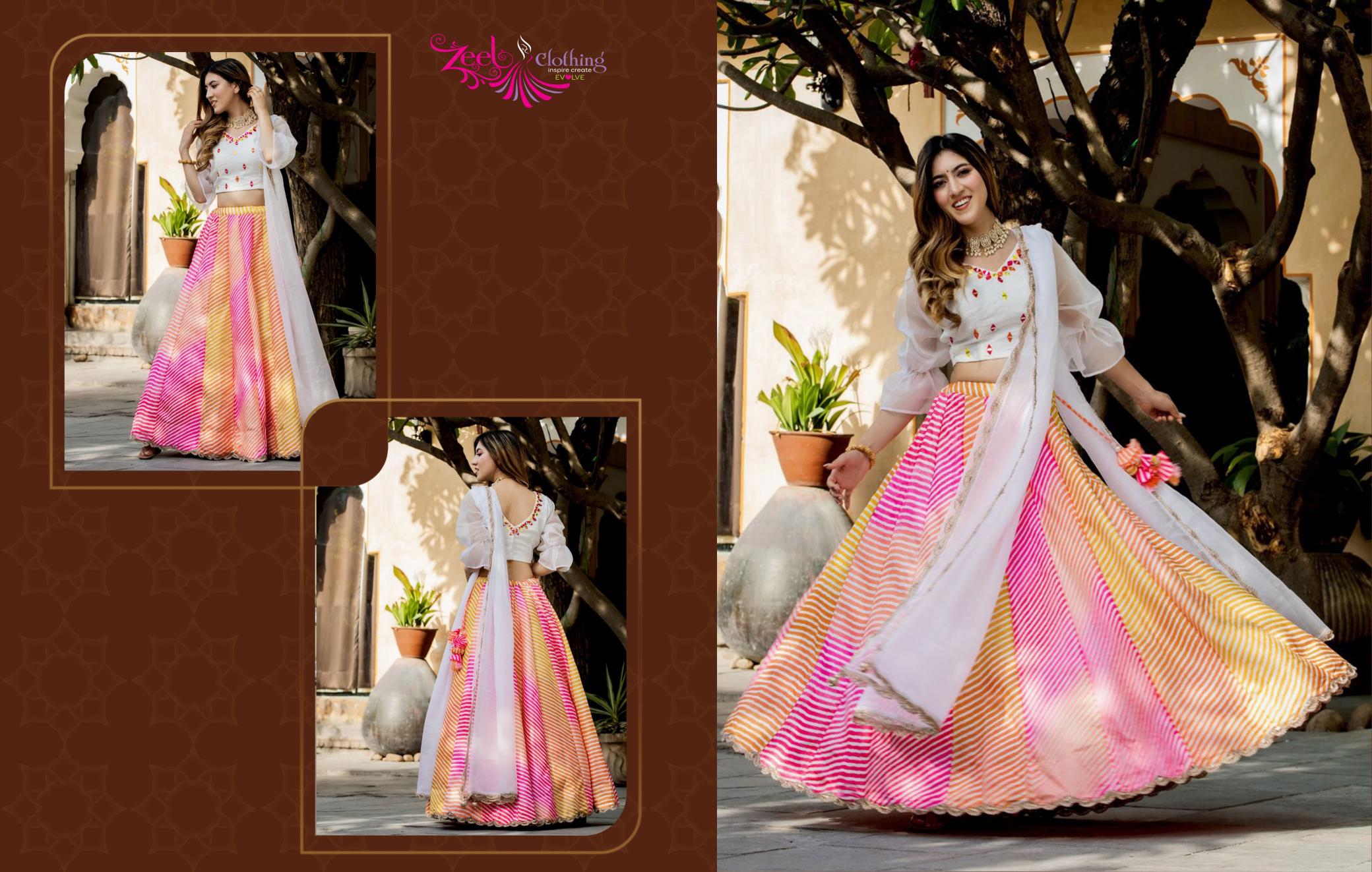 Zeel Clothing Volume 23 Catalog wholesale lehenga surat