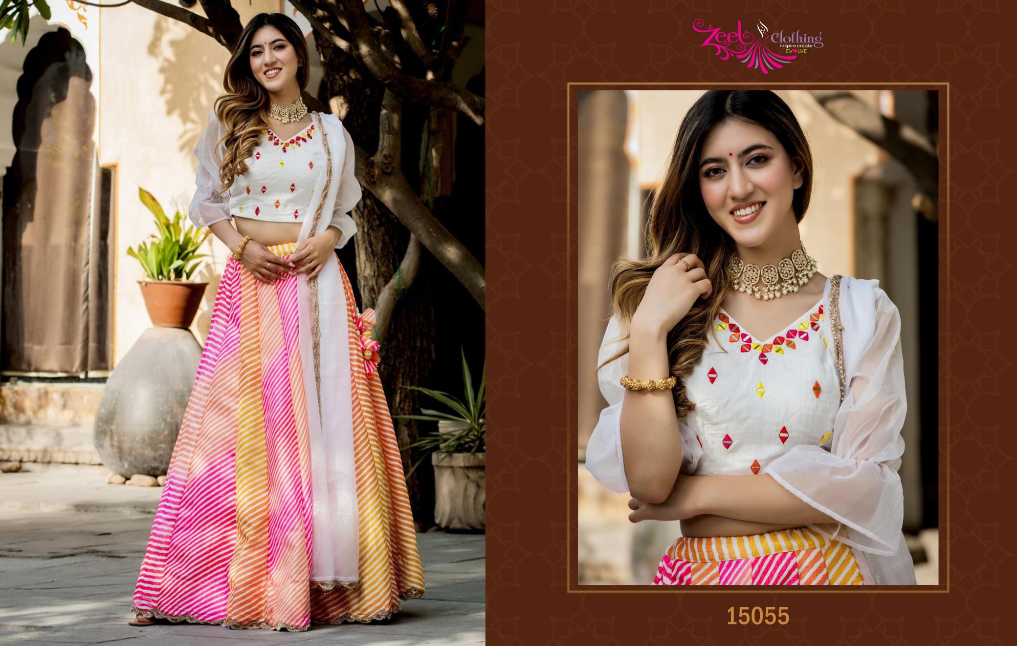 Zeel Clothing Volume 23 Catalog wholesale lehenga surat