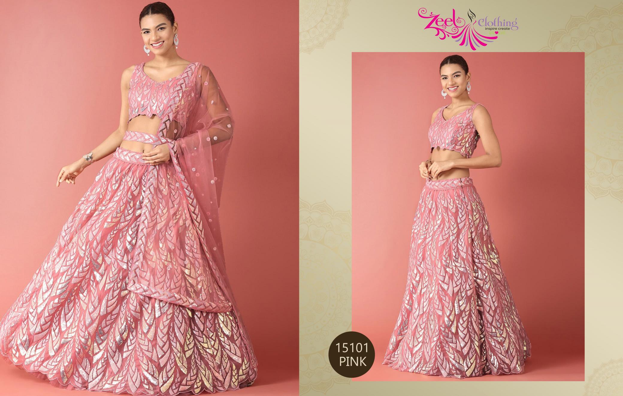 Zeel Clothing Volume 24 Catalog best lehenga wholesaler mumbai