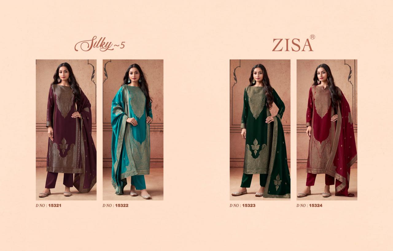 Zisha Silky Vol 5 Catalog wholesale suits