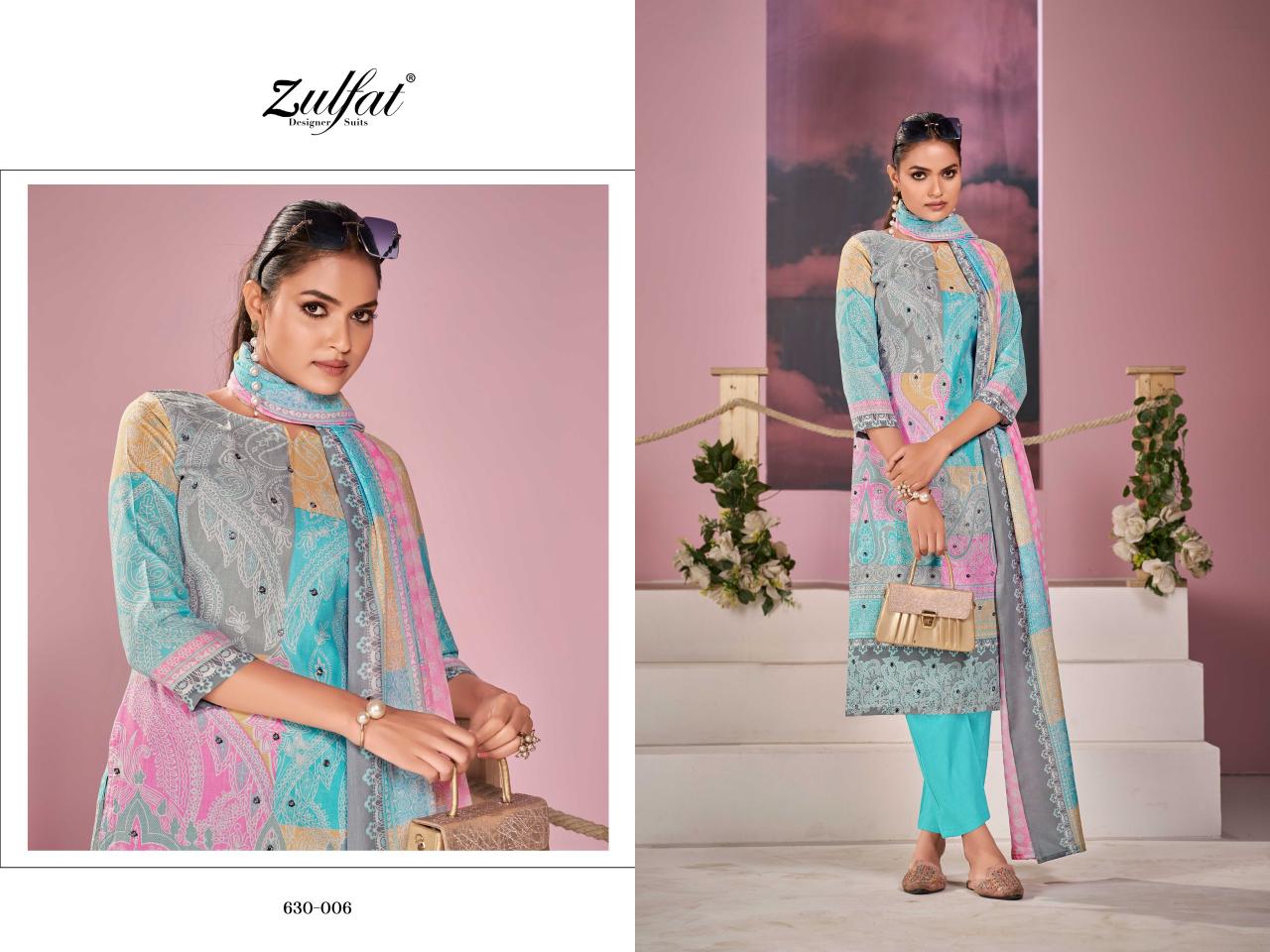 Zulfat Summer Breeze catalog surat wholesale market dress materials in pirce