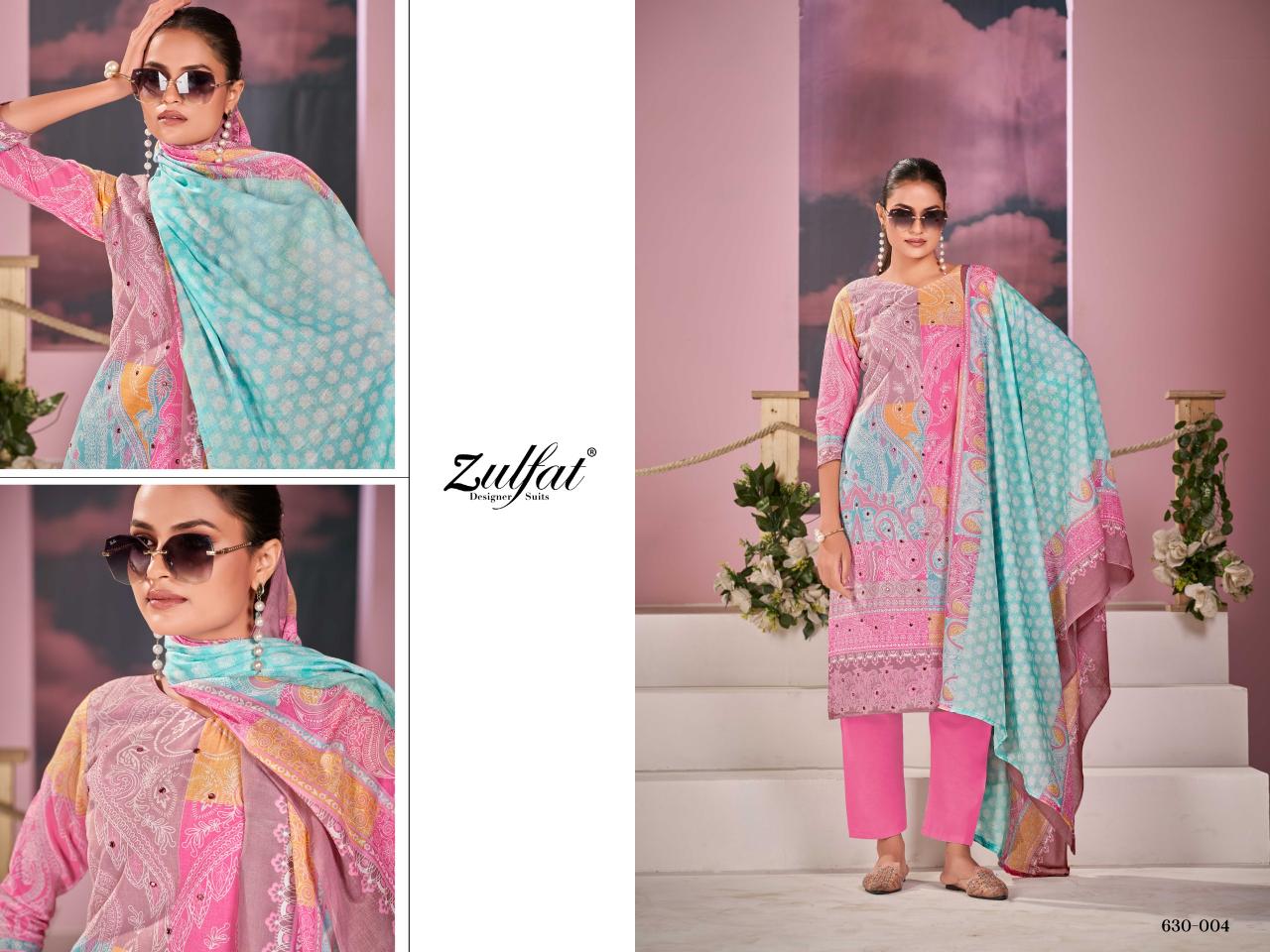 Zulfat Summer Breeze catalog surat wholesale market dress materials in pirce