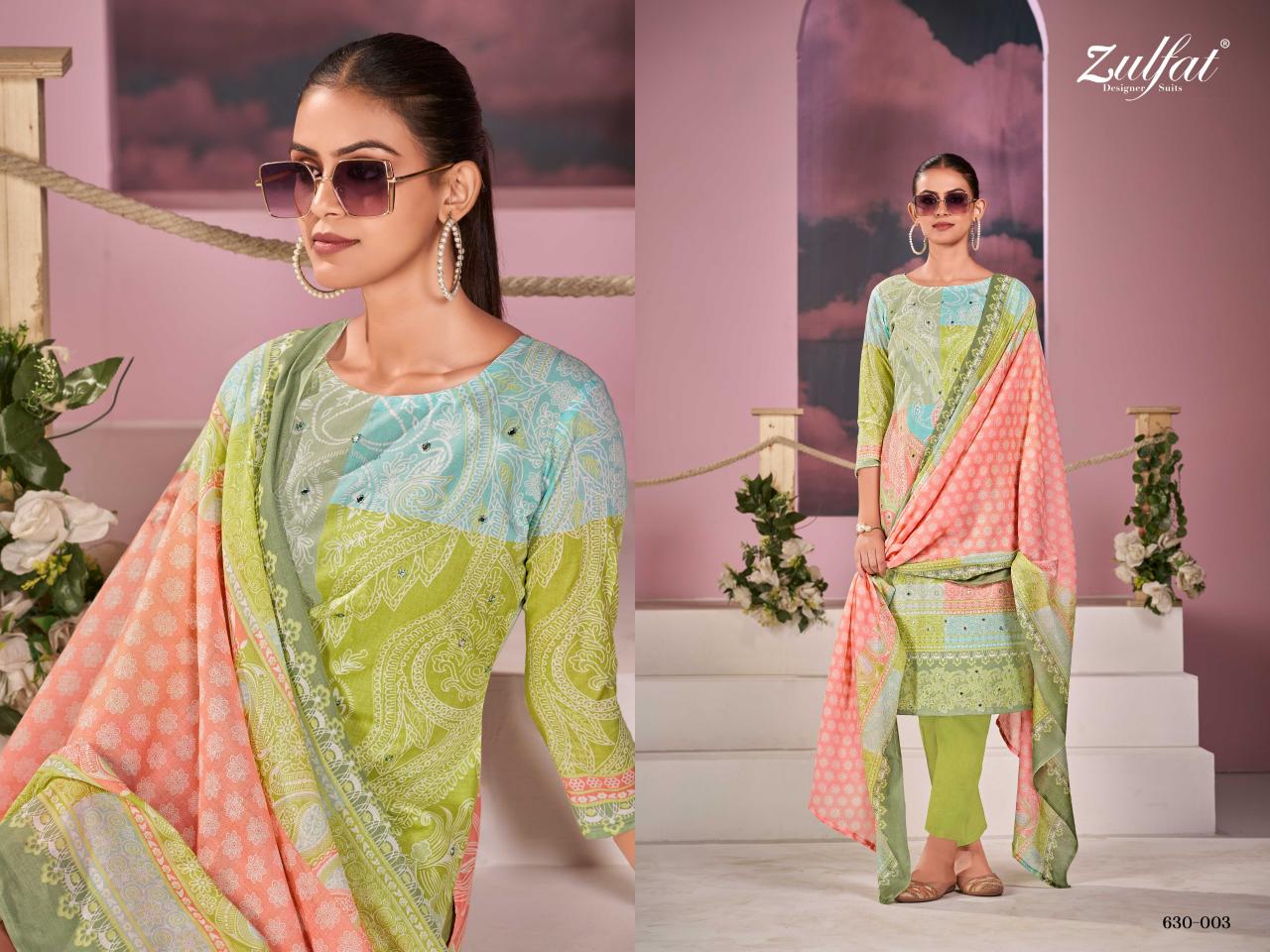 Zulfat Summer Breeze catalog surat wholesale market dress materials in pirce