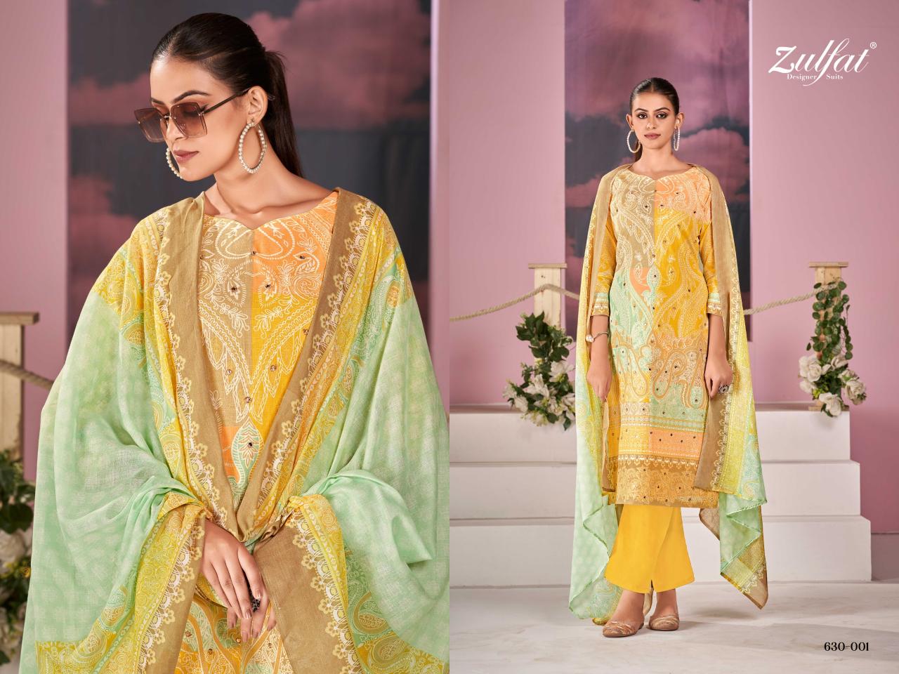 Zulfat Summer Breeze catalog surat wholesale market dress materials in pirce