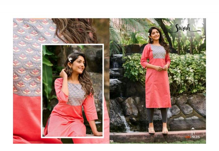 100 Miles Sarah catalog cotton kurti online shopping india