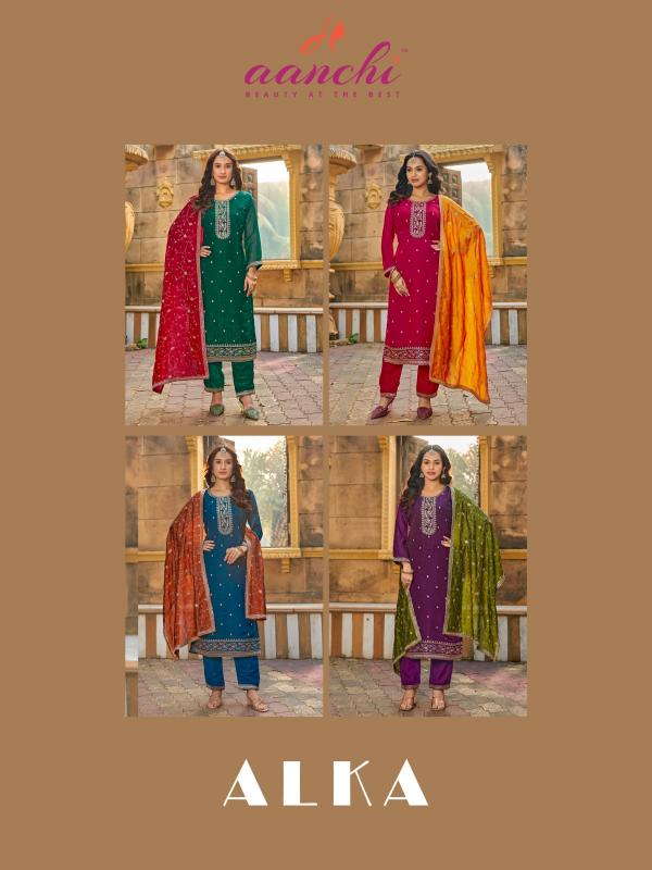 Aanchi Alka catalog top 10 kurti brands in india
