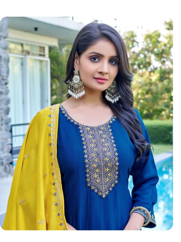 Aanchi Elegance catalog blue kurti online biba india